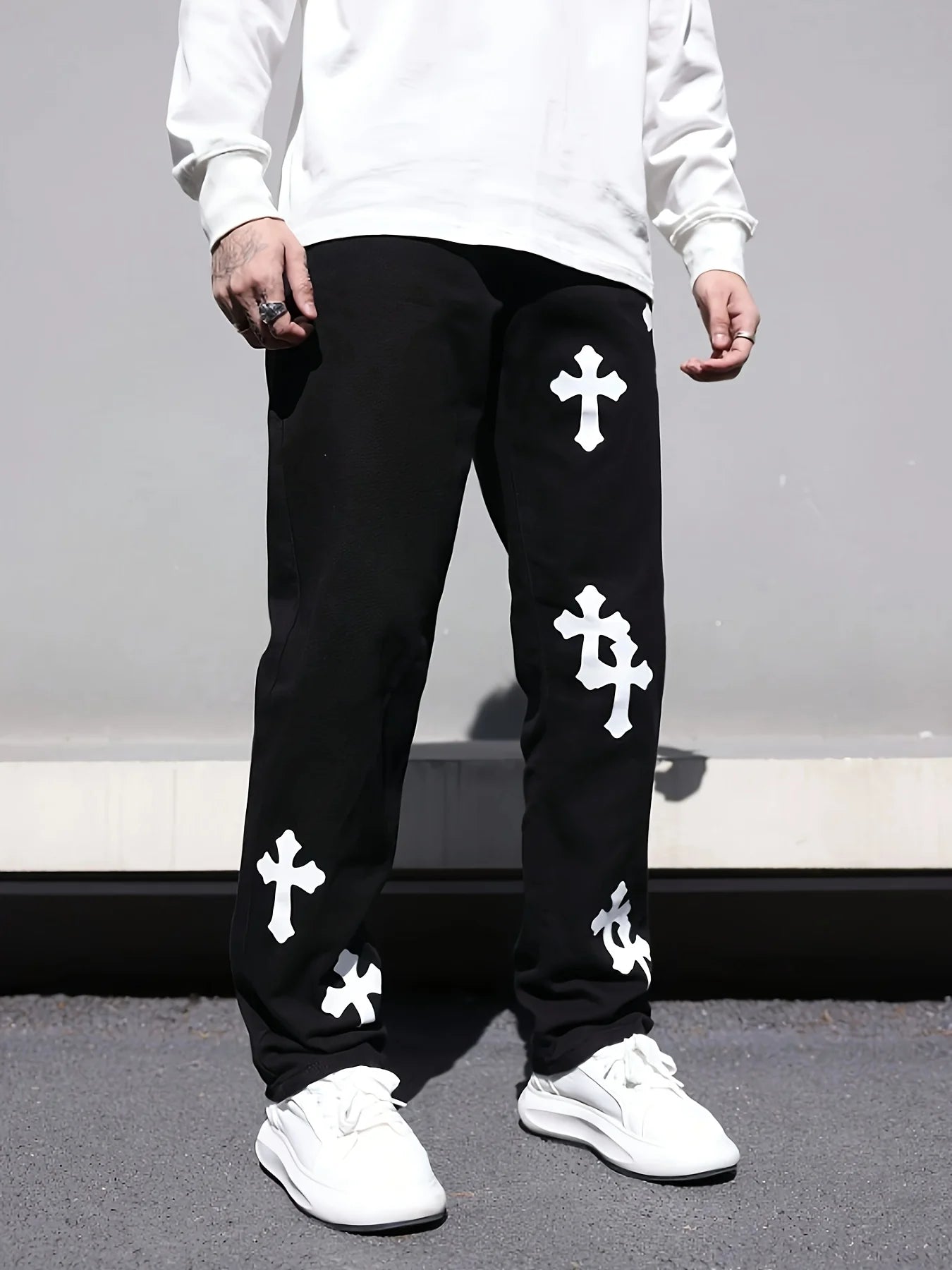 Washed Cross Jeans